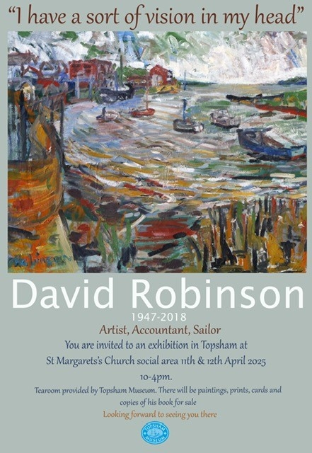 Art Exhibition:  David Robinson, artist, accountant and sailor
