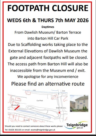 Path closure during maintenance works